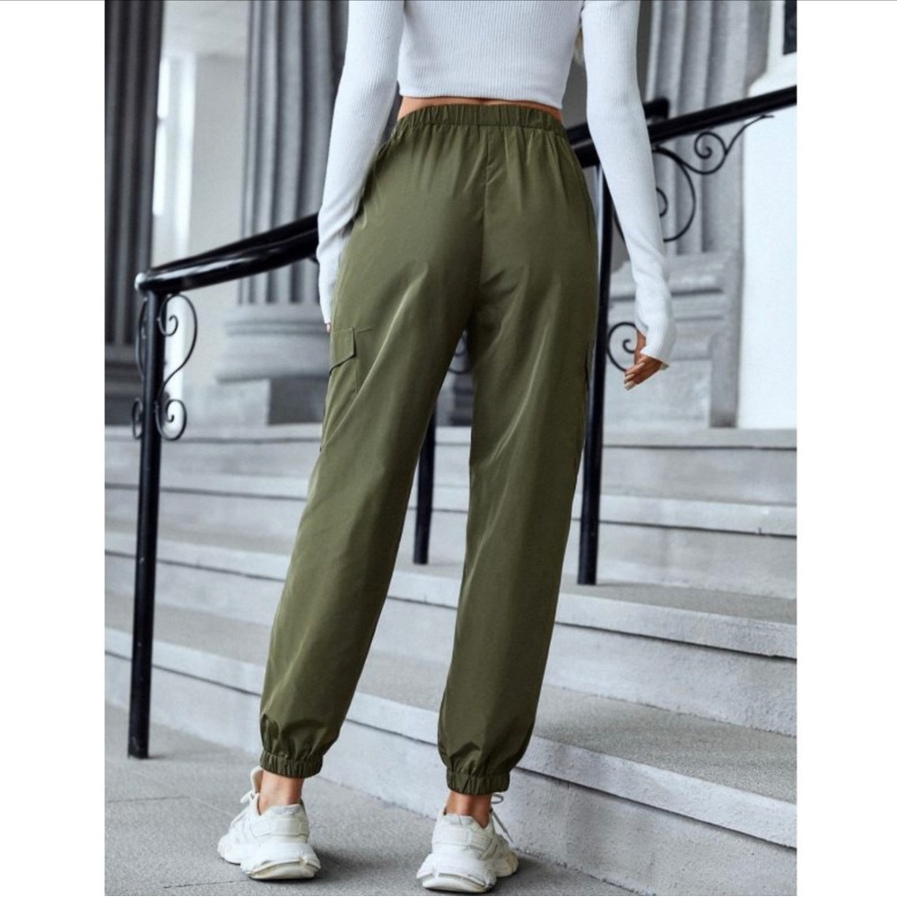 🌹HPx3🌹Light Weight Dry Touch 3-season Cargo Jogger Pants Versatile Sporty Chic - Picture 2 of 3